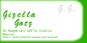 gizella gotz business card